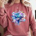 Frutiger Aero Y2K Fish Comfort Colors Sweatshirt Orchid