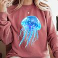 Frutiger Aero Y2K Jellyfish Comfort Colors Sweatshirt Orchid