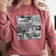 Frutiger Aero Y2K Old School Retro Vibes Comfort Colors Sweatshirt Orchid