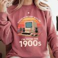 Geek Please Be Patient I'm From The 1900s Retro Computer PC Comfort Colors Sweatshirt Orchid