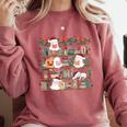 Ghost Christmas Reading Book Lover Library Christmas Teacher Comfort Colors Sweatshirt Orchid Ghost Christmas Reading Book Lover Library Christmas Teacher Comfort Colors Sweatshirt Orchid