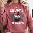 Go Away I'm Reading Book Reader Cute Fox Librarians Comfort Colors Sweatshirt Orchid Go Away I'm Reading Book Reader Cute Fox Librarians Comfort Colors Sweatshirt Orchid
