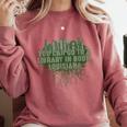 Go To a Library In Book Louisiana Pun LA Joke Baton Rouge Comfort Colors Sweatshirt Orchid Go To a Library In Book Louisiana Pun LA Joke Baton Rouge Comfort Colors Sweatshirt Orchid