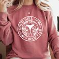 Good Girl Book Club Dark Romance Reader Morally Grey Comfort Colors Sweatshirt Orchid
