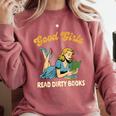 Good That Girls Read Dirty Books Smut Reader Book Romance Comfort Colors Sweatshirt Orchid Good That Girls Read Dirty Books Smut Reader Book Romance Comfort Colors Sweatshirt Orchid