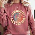 Groovy Like The 70s Peace Aesthetic Nostalgia 1970's Retro Comfort Colors Sweatshirt Orchid Groovy Like The 70s Peace Aesthetic Nostalgia 1970's Retro Comfort Colors Sweatshirt Orchid