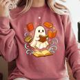 Halloween Cute Ghost Shirt Reading Books Ghost Comfort Colors Sweatshirt Orchid Halloween Cute Ghost Shirt Reading Books Ghost Comfort Colors Sweatshirt Orchid