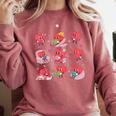 Hearts Reading Book Lovers All Booked For Valentine Comfort Colors Sweatshirt Orchid Hearts Reading Book Lovers All Booked For Valentine Comfort Colors Sweatshirt Orchid