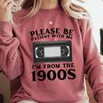 Over The Hill Please Be Patient I'm From The 1900s VHS Premium Tri-Blend Comfort Colors Sweatshirt Orchid Over The Hill Please Be Patient I'm From The 1900s VHS Premium Tri-Blend Comfort Colors Sweatshirt Orchid