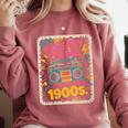 I'm From The 1900s 80s Millennial Boom Box Radio Comfort Colors Sweatshirt Orchid