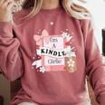 I'm A Kindle Girlie Book Lover Bookish Comfort Colors Sweatshirt Orchid I'm A Kindle Girlie Book Lover Bookish Comfort Colors Sweatshirt Orchid