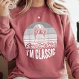 I'm Not Old I'm Classic Nostalgia Humor Comfort Colors Sweatshirt Orchid