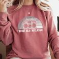 I'm Not Old I'm Classic Retro Boombox Nostalgia Comfort Colors Sweatshirt Orchid