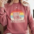 I'm Not Old I'm Classic Turntable Retro Nostalgia Comfort Colors Sweatshirt Orchid