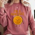 I’m a Pancake Meme For Nostalgia And Sci-Fi Fan Comfort Colors Sweatshirt Orchid