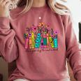 It's A Good Day To Read A Book Floral Book Lovers Librarian Comfort Colors Sweatshirt Orchid