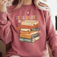 Its Okay Not To Be Okay Mental Health Awareness Floral Books Comfort Colors Sweatshirt Orchid