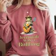 Jeremiah Was A Bullfrog A Classic Rock Nostalgia Trip Premium Tri-Blend Comfort Colors Sweatshirt Orchid Jeremiah Was A Bullfrog A Classic Rock Nostalgia Trip Premium Tri-Blend Comfort Colors Sweatshirt Orchid