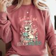 Just a Girl Who Loves Books And Dragons Book Dragon Lover Comfort Colors Sweatshirt Orchid
