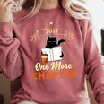 Just One More Chapter Fun Cat Coffee Reading Book Premium Tri-Blend Comfort Colors Sweatshirt Orchid
