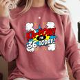 Ka-Pow 36 Years Old Comic Book 36th Birthday Super Hero Comfort Colors Sweatshirt Orchid Ka-Pow 36 Years Old Comic Book 36th Birthday Super Hero Comfort Colors Sweatshirt Orchid