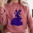 Kawaii Fairy Bookish Book Lover Library Read Comfort Colors Sweatshirt Orchid