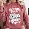 Library Where The Adventures Begin Librarian Book Readers Comfort Colors Sweatshirt Orchid