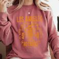Los Angeles Hotrods Automotive Nostalgia Distressed Premium Tri-Blend Comfort Colors Sweatshirt Orchid