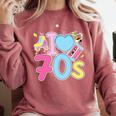 I Love 70's Retro Style Nostalgia Vibe 1970's Party Premium Tri-Blend Comfort Colors Sweatshirt Orchid I Love 70's Retro Style Nostalgia Vibe 1970's Party Premium Tri-Blend Comfort Colors Sweatshirt Orchid