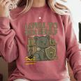 Loyal To The Shelf Knight Panther Book Lover Comfort Colors Sweatshirt Orchid