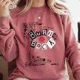 Mean Girls Burn Book Cover Art Comfort Colors Sweatshirt Orchid