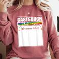 Meine Jugendweihe Guest Book Colourful Wir Waren Dabei MäDchen German Comfort Colors Sweatshirt Orchid