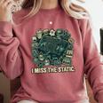I Miss The Static Retro VHS Nostalgia Art Comfort Colors Sweatshirt Orchid