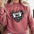 Mixed Tape Emotions Music Lover Nostalgia Quote Premium Tri-Blend Comfort Colors Sweatshirt Orchid