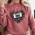 Mixed Tape Emotions Music Lover Nostalgia Quote Comfort Colors Sweatshirt Orchid