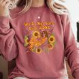 We Do Not Care Club WDNC Reading Book Boho Floral Comfort Colors Sweatshirt Orchid