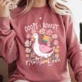 Oops I Bought Another Book Goose Bookish Comfort Colors Sweatshirt Orchid