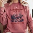 Please Be-Patient-With-Me I'm From The 1900s Comfort Colors Sweatshirt Orchid