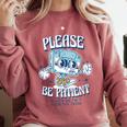 Please Be Patient With Me I'm From The 1900s Cassette Retro Comfort Colors Sweatshirt Orchid