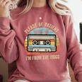 Please Be Patient With Me I'm From The 1900s Cassette Tape Comfort Colors Sweatshirt Orchid