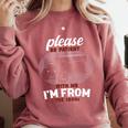 Please Be Patient With Me I'm From The 1900s Classic People Comfort Colors Sweatshirt Orchid