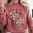 Please Be Patient With Me I'm From The 1900s Coffee Comfort Colors Sweatshirt Orchid