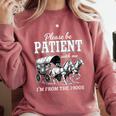 Please Be Patient With Me I'm From The 1900s Comfort Colors Sweatshirt Orchid