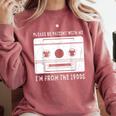 Please Be Patient I'm From The 1900s Cowboy Saying Comfort Colors Sweatshirt Orchid