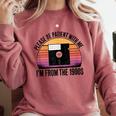 Please Be Patient With Me I'm From The 1900s Floppy Disk Comfort Colors Sweatshirt Orchid
