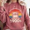 Please Be Patient With Me I'm From The 1900s Floppy Disk Premium Tri-Blend Comfort Colors Sweatshirt Orchid
