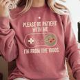 Please Be Patient With Me I'm From The 1900s Gamer Comfort Colors Sweatshirt Orchid Please Be Patient With Me I'm From The 1900s Gamer Comfort Colors Sweatshirt Orchid