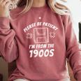 Please Be Patient I'm From The 1900s Gaming Comfort Colors Sweatshirt Orchid