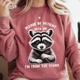 Please Be Patient I'm From The 1900s Old People Retro Comfort Colors Sweatshirt Orchid