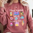 Please Be Patient With Me I'm From The 1900s Retro 90's Comfort Colors Sweatshirt Orchid